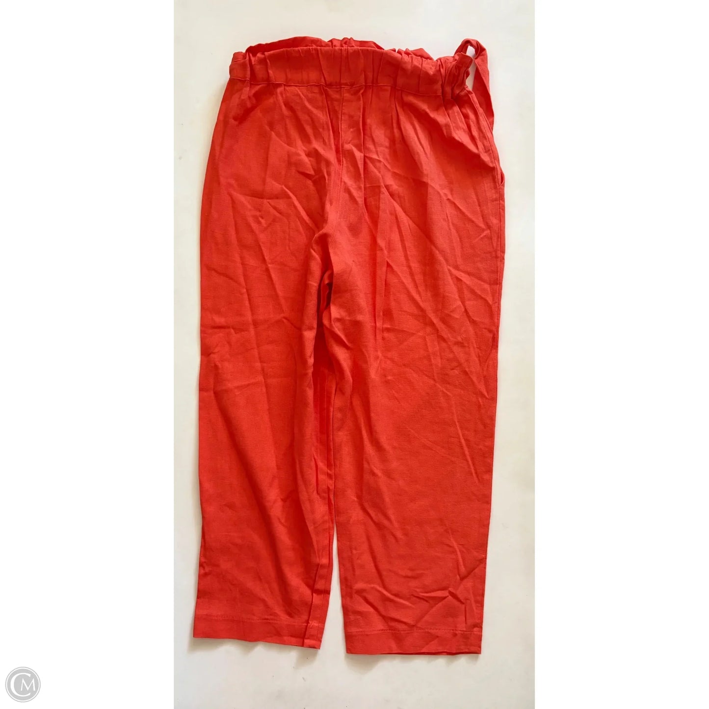 Pants Linen By Calligraphie In Orange, Size: M
