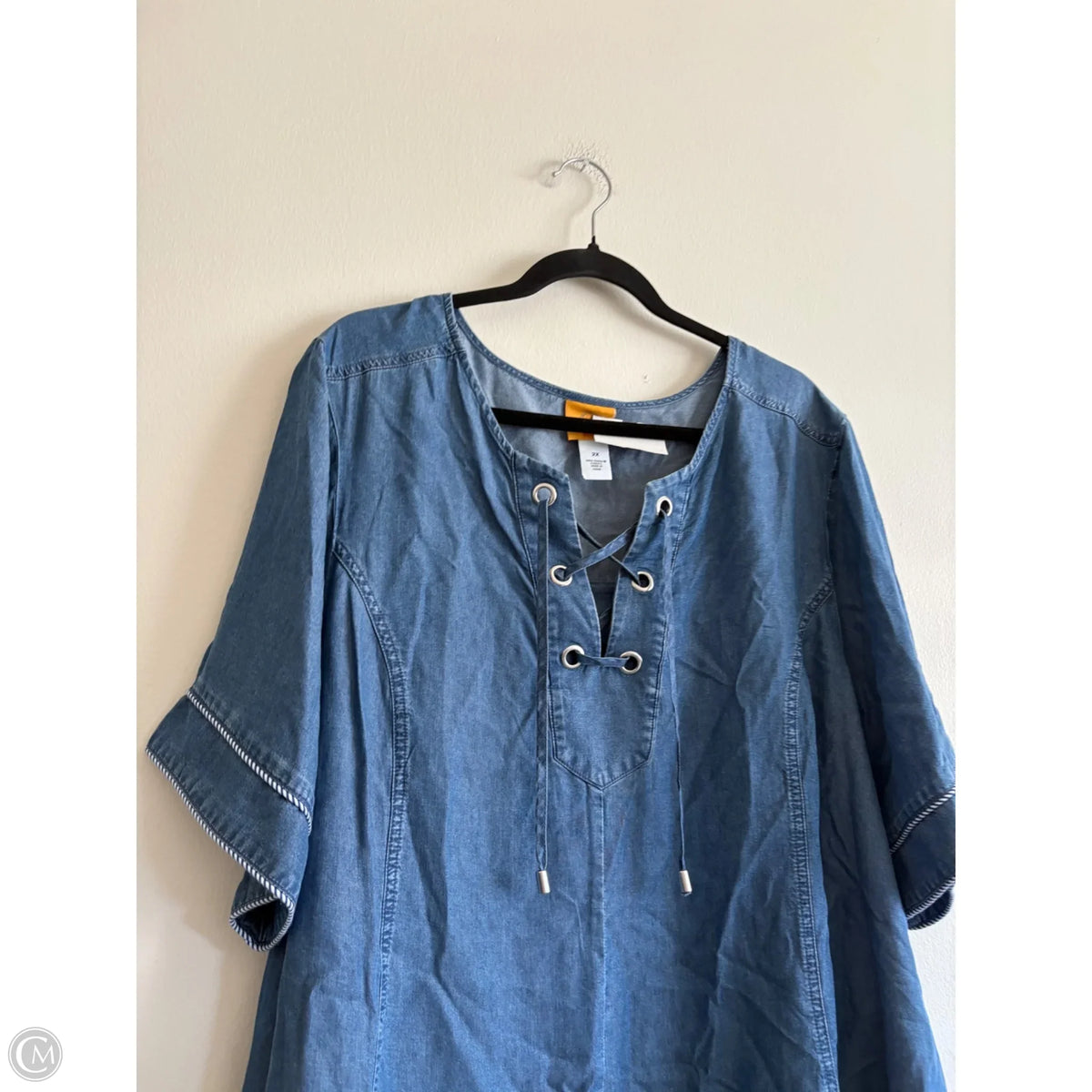 Dress Casual Midi By Ruby Rd In Blue, Size: 2x