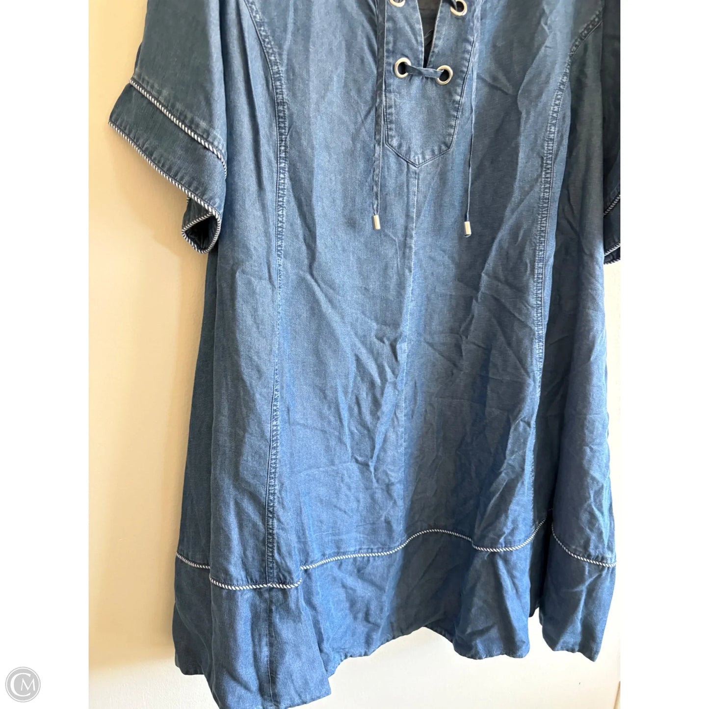 Dress Casual Midi By Ruby Rd In Blue, Size: 2x