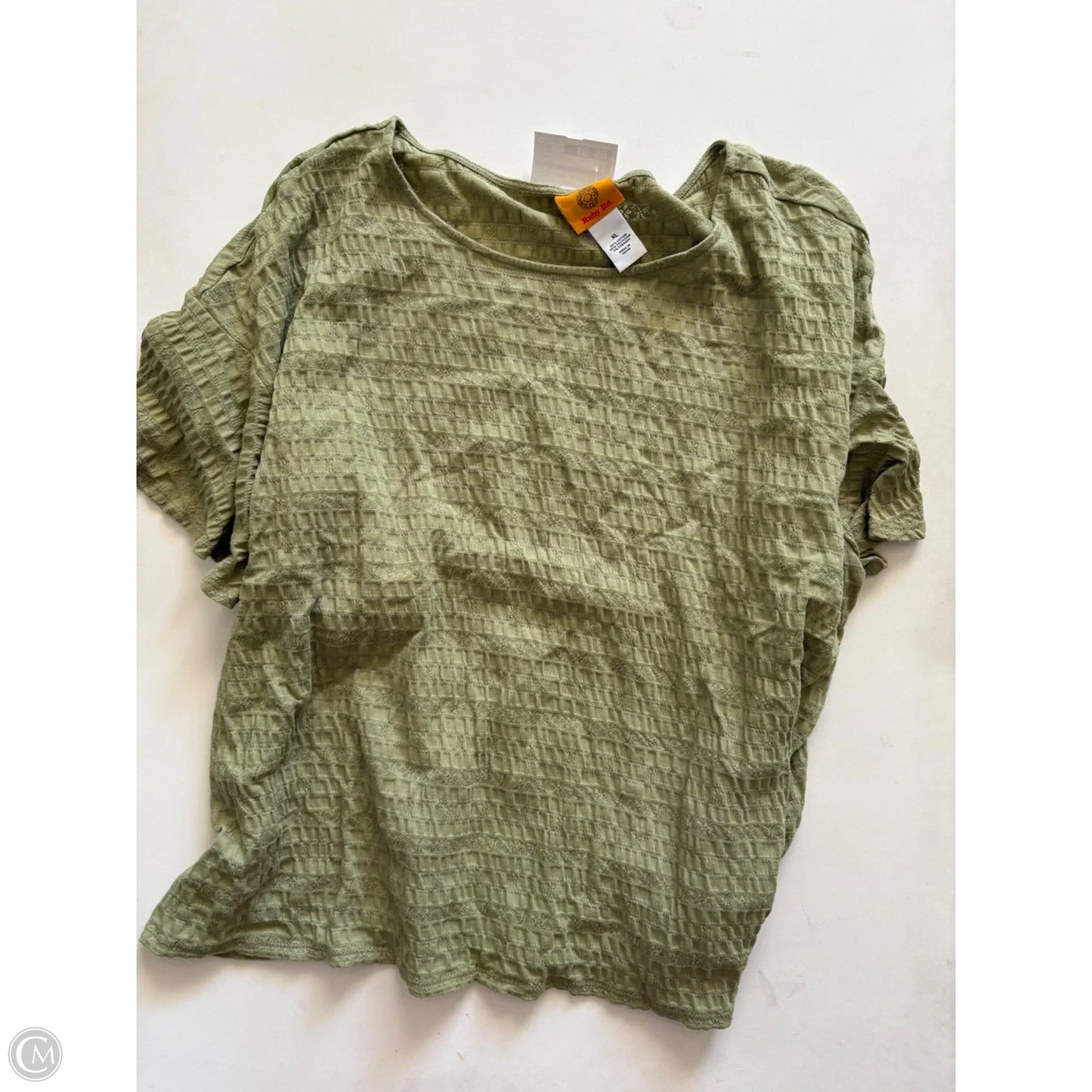 Top Short Sleeve By Ruby Rd In Green, Size: Xl