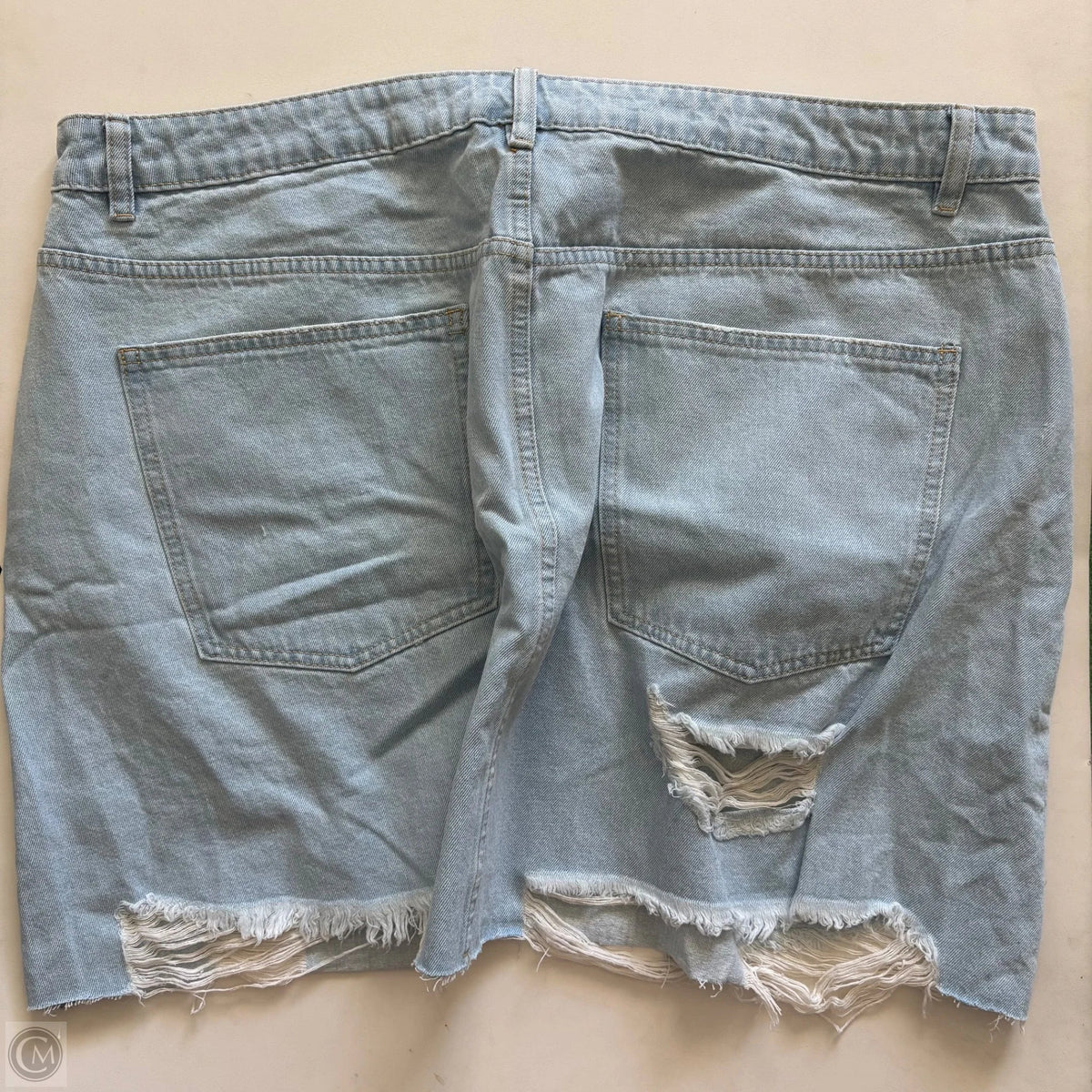 Skirt Mini & Short By Cider In Blue, Size: 3x