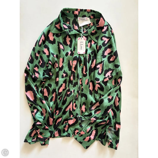 Blouse Long Sleeve By L Love In Animal Print, Size: M