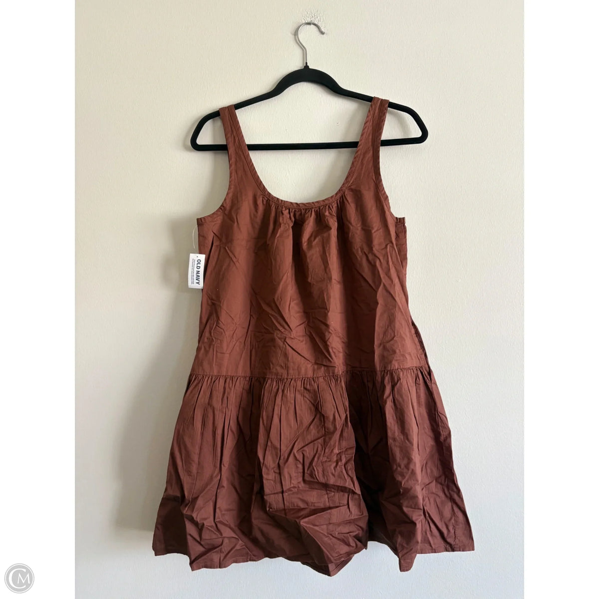 brown old navy dress Casual Short By In Brown, Size: Xs Chest Size:40 sarong wrap Lavetir Aqua Blue A-Line One shoulder neck spaghetti straps asymmetrical
