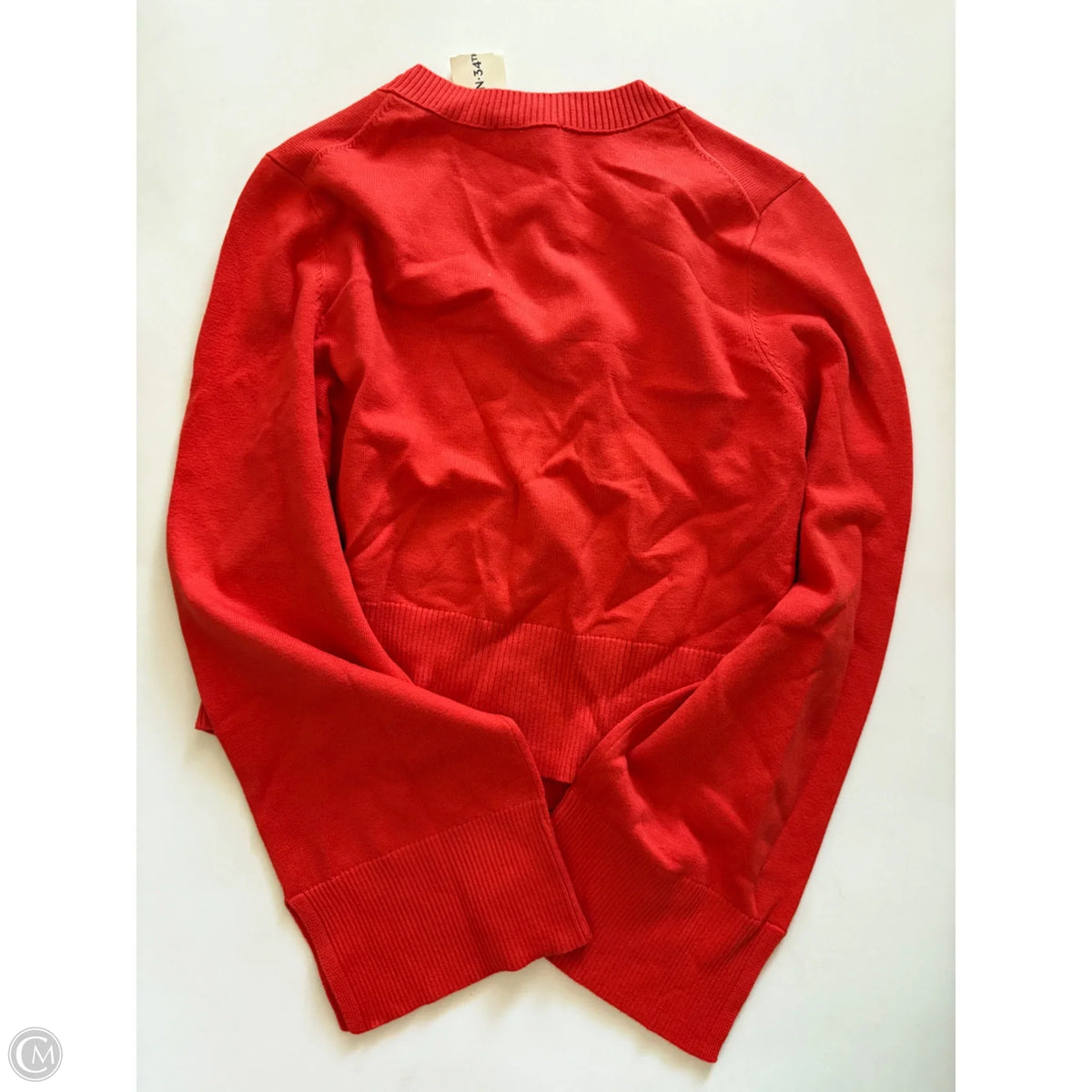 Sweater Cardigan By On 34th In Orange, Size: M