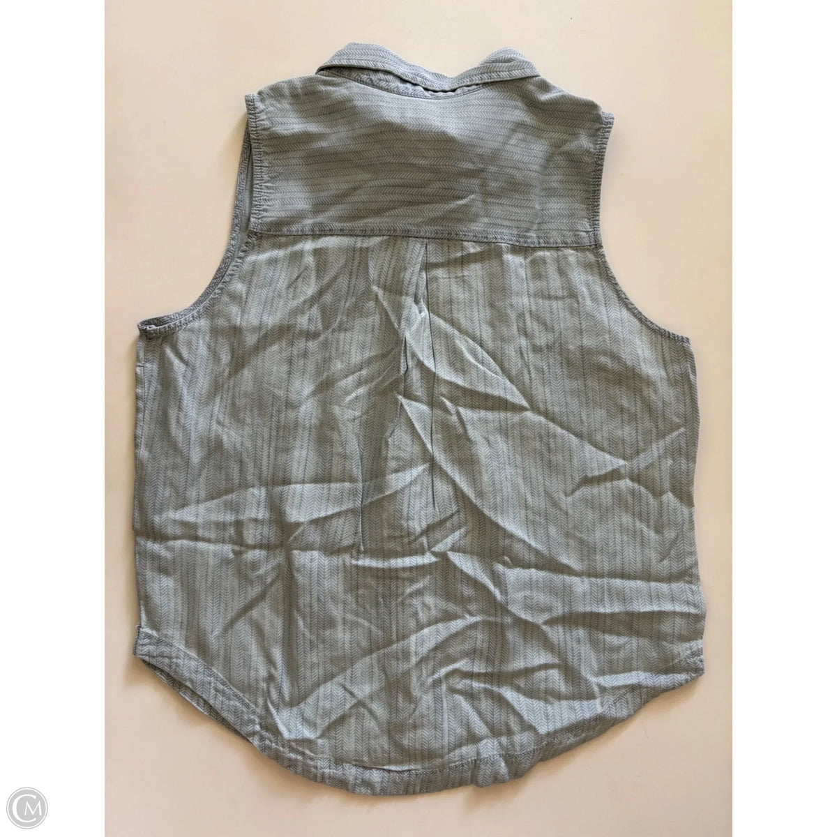 Top Sleeveless By Thread And Supply In Striped Pattern, Size: M