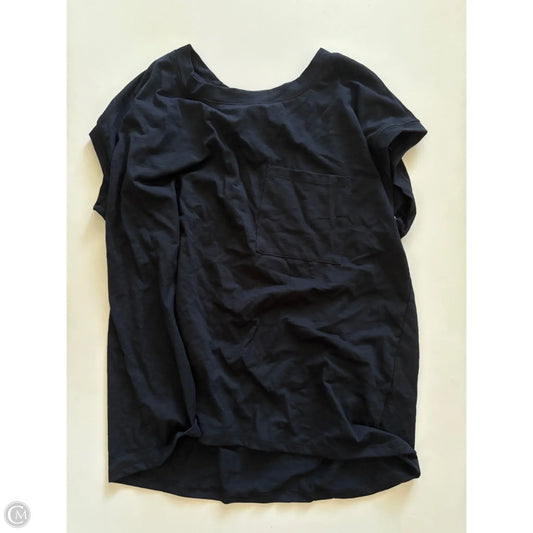 Top Short Sleeve By Sunny In Navy, Size: M