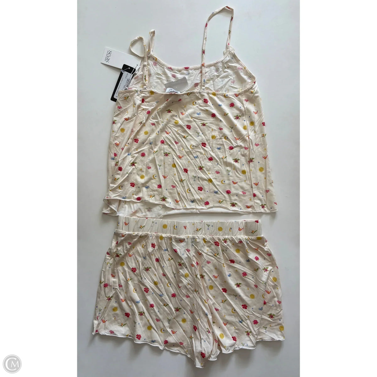 Pajamas 2pc By Cmc In Cream, Size: M