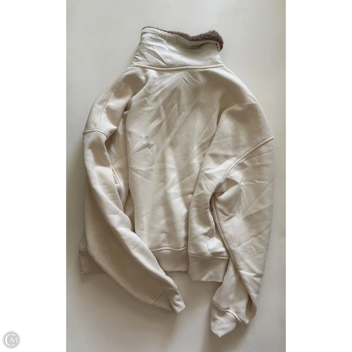 Sweatshirt Crewneck By Divided In Cream, Size: L