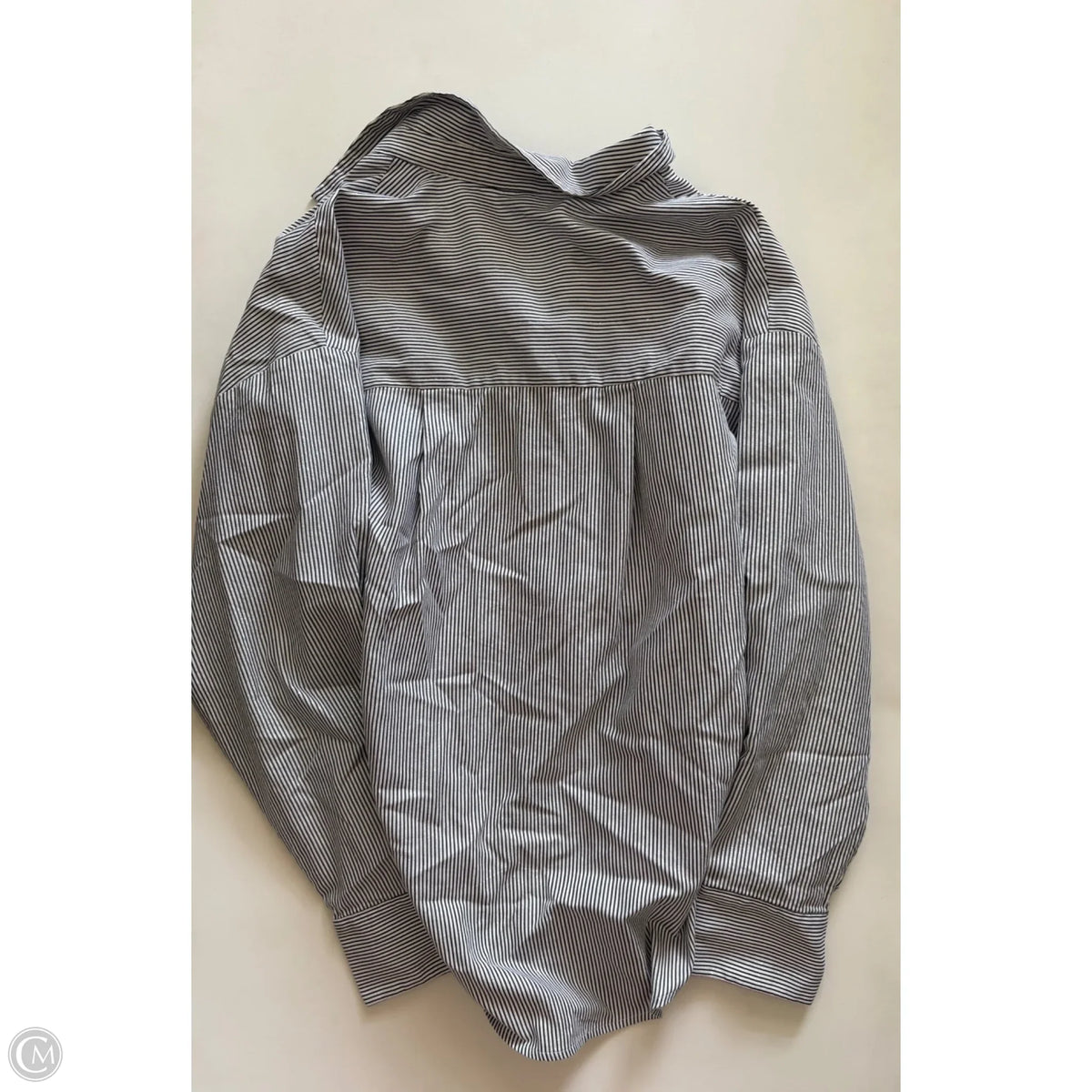 Top Long Sleeve By Express In Striped Pattern, Size: M