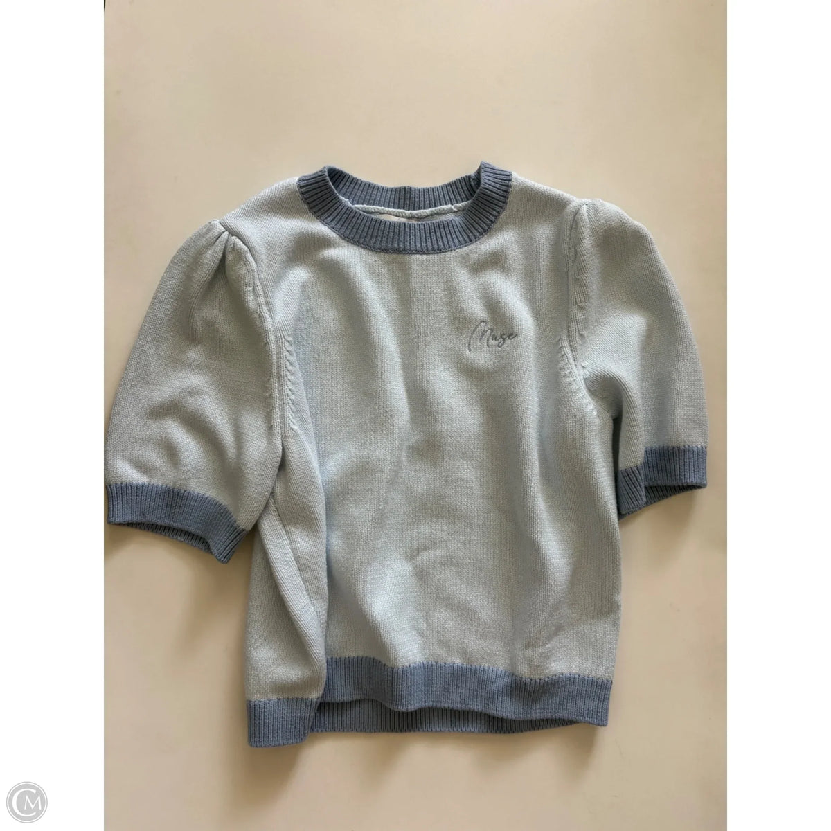 Sweater Short Sleeve By On 34th In Blue, Size: L