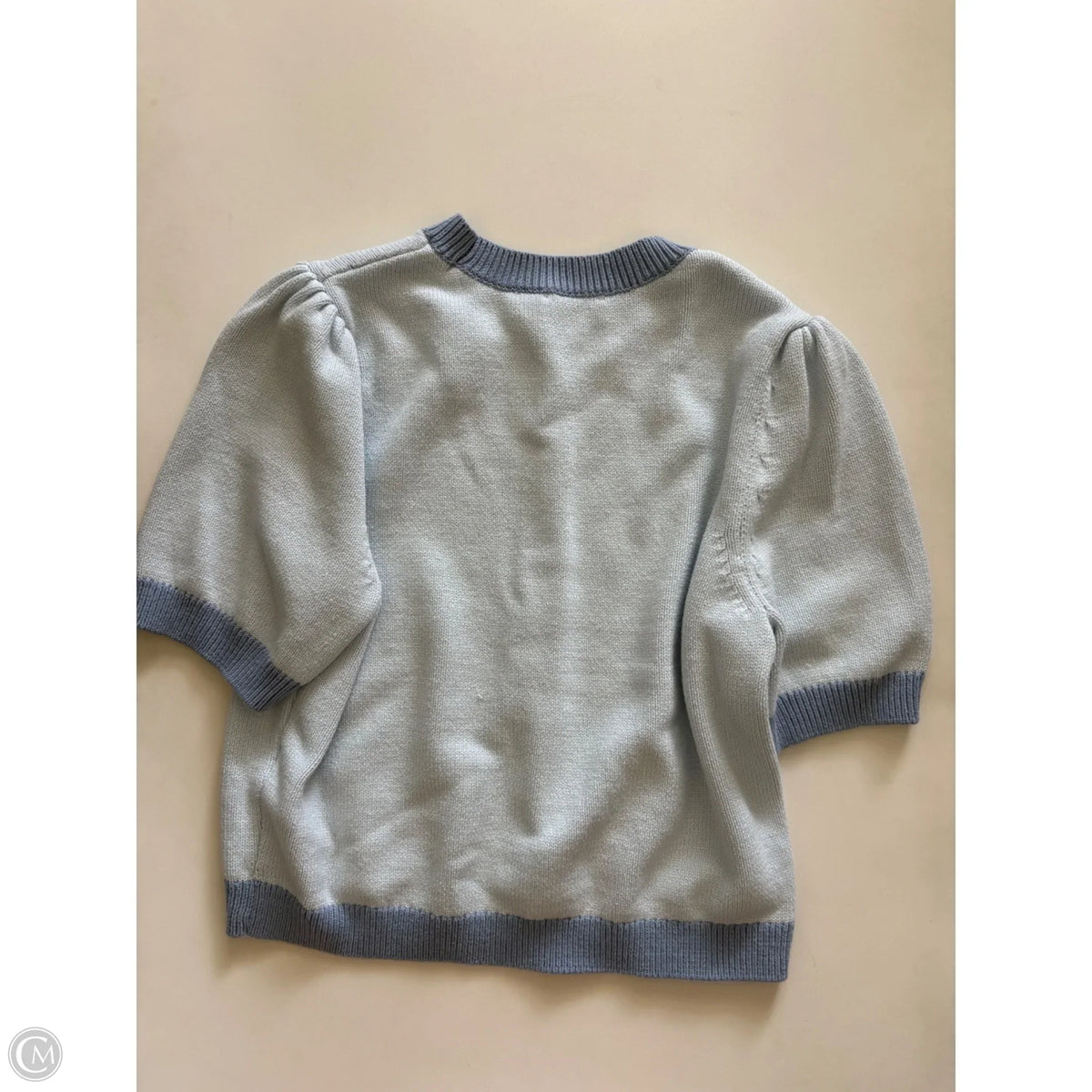 Sweater Short Sleeve By On 34th In Blue, Size: L