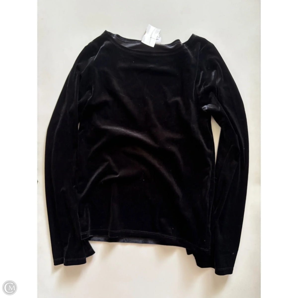 Top Long Sleeve By Gap In Black, Size: M