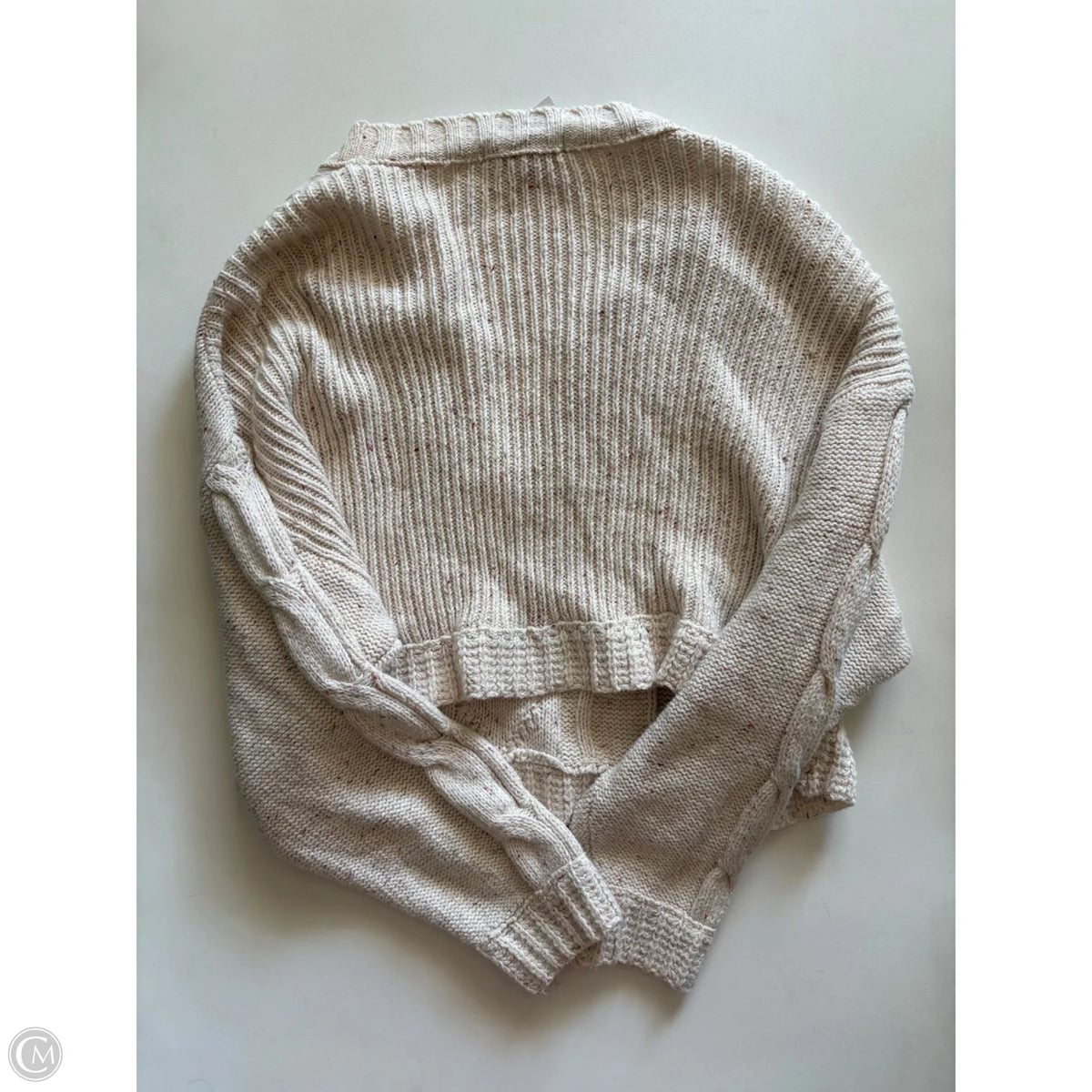 Sweater By Forever 21 In Cream, Size: M