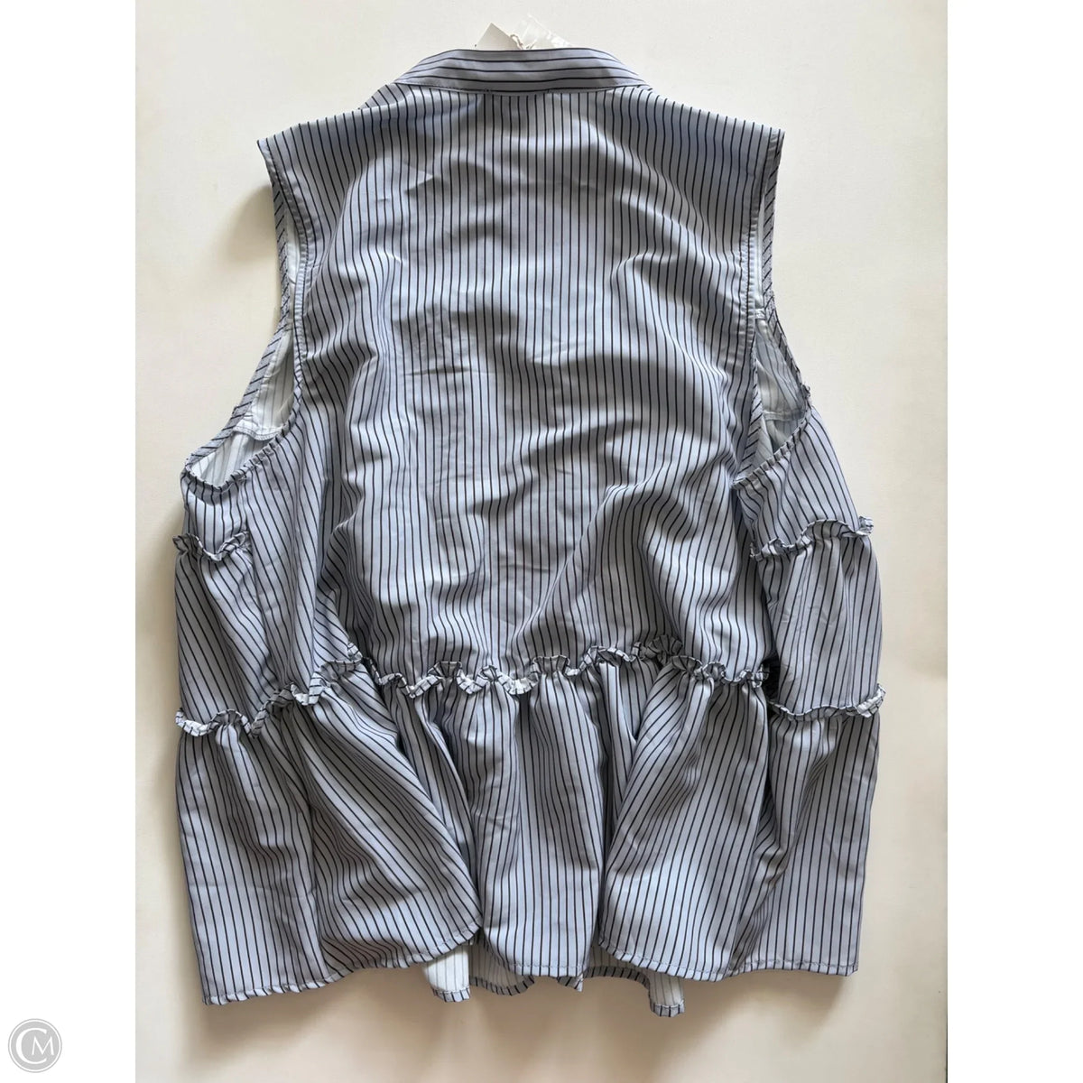 Blouse Sleeveless By Clothes Mentor In Striped Pattern, Size: 1x