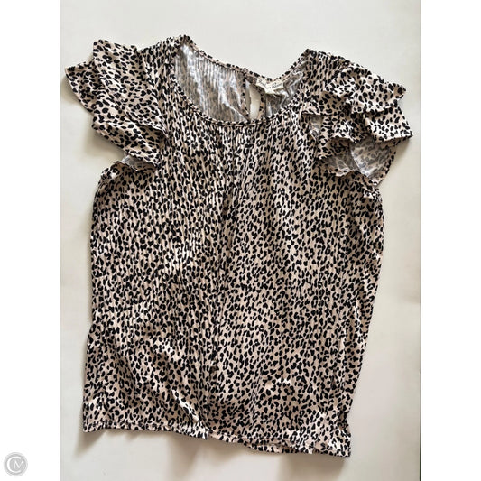 Top Short Sleeve By Indigo In Animal Print, Size: 2x