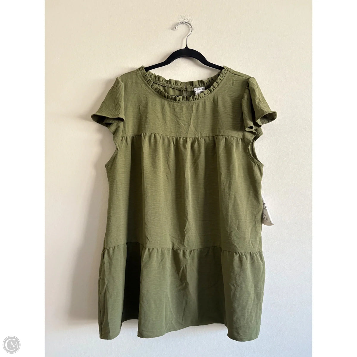 Blouse Sleeveless By Naif In Green, Size: 2x