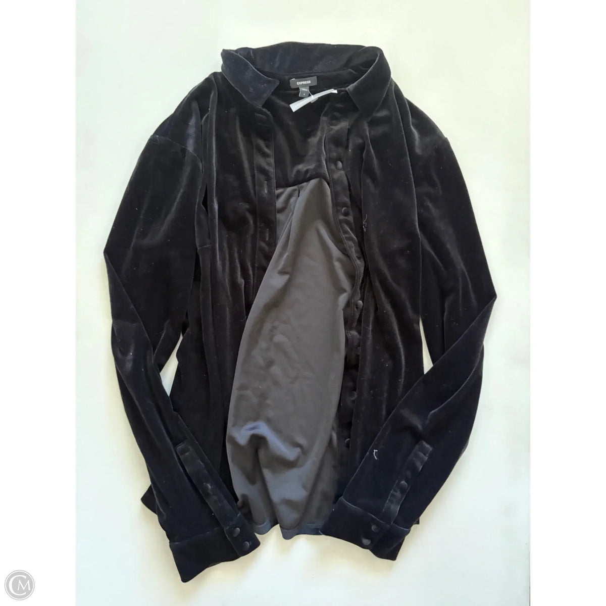 Top Long Sleeve By Express In Black, Size: S