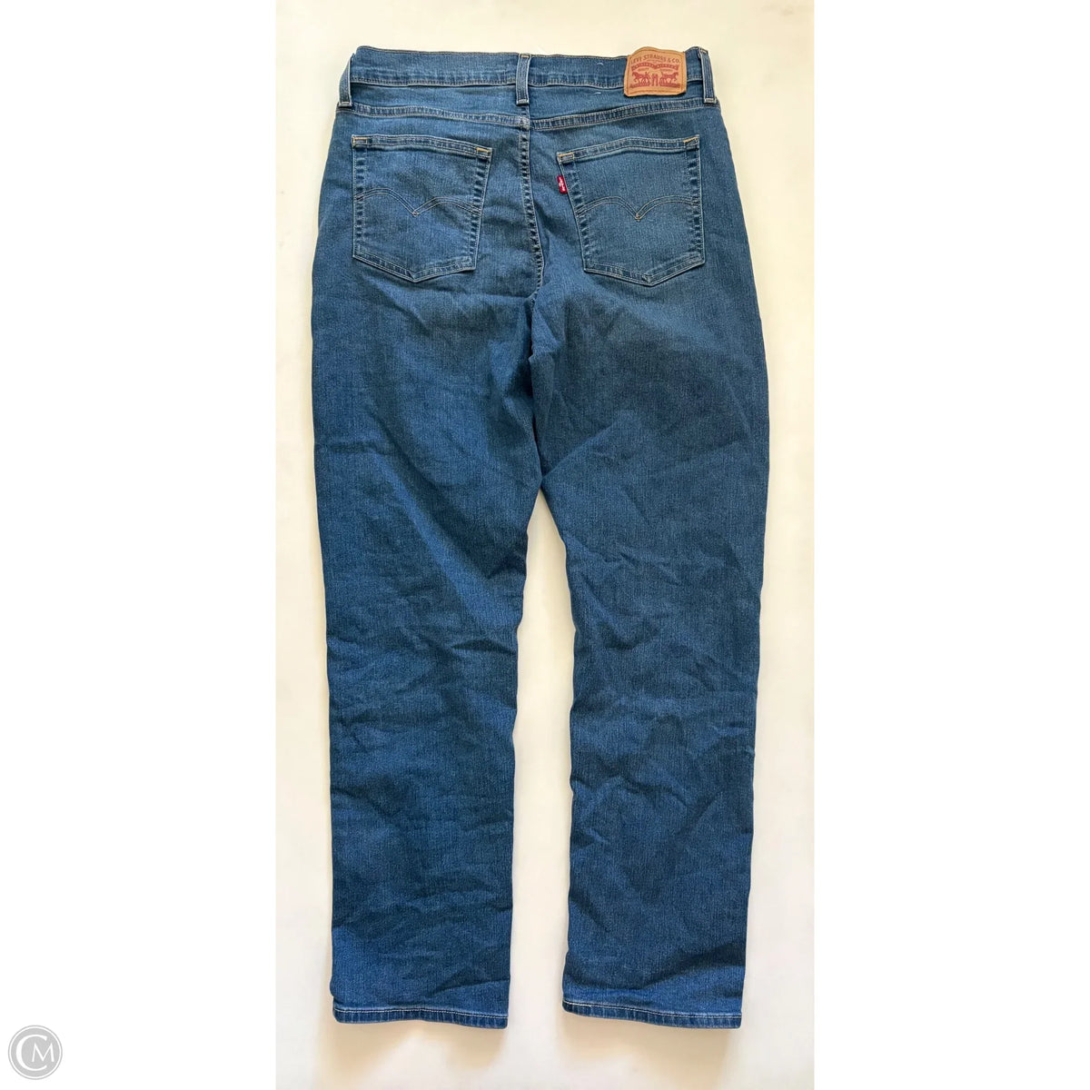 Jeans Straight By Levis In Blue, Size: 14