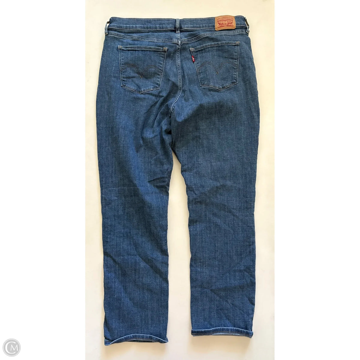 Jeans Straight By Levis In Blue, Size: 14