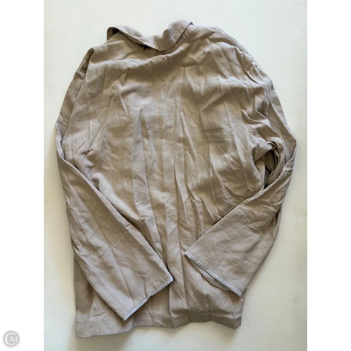 Blazer By Clothes Mentor In Beige, Size: Xl