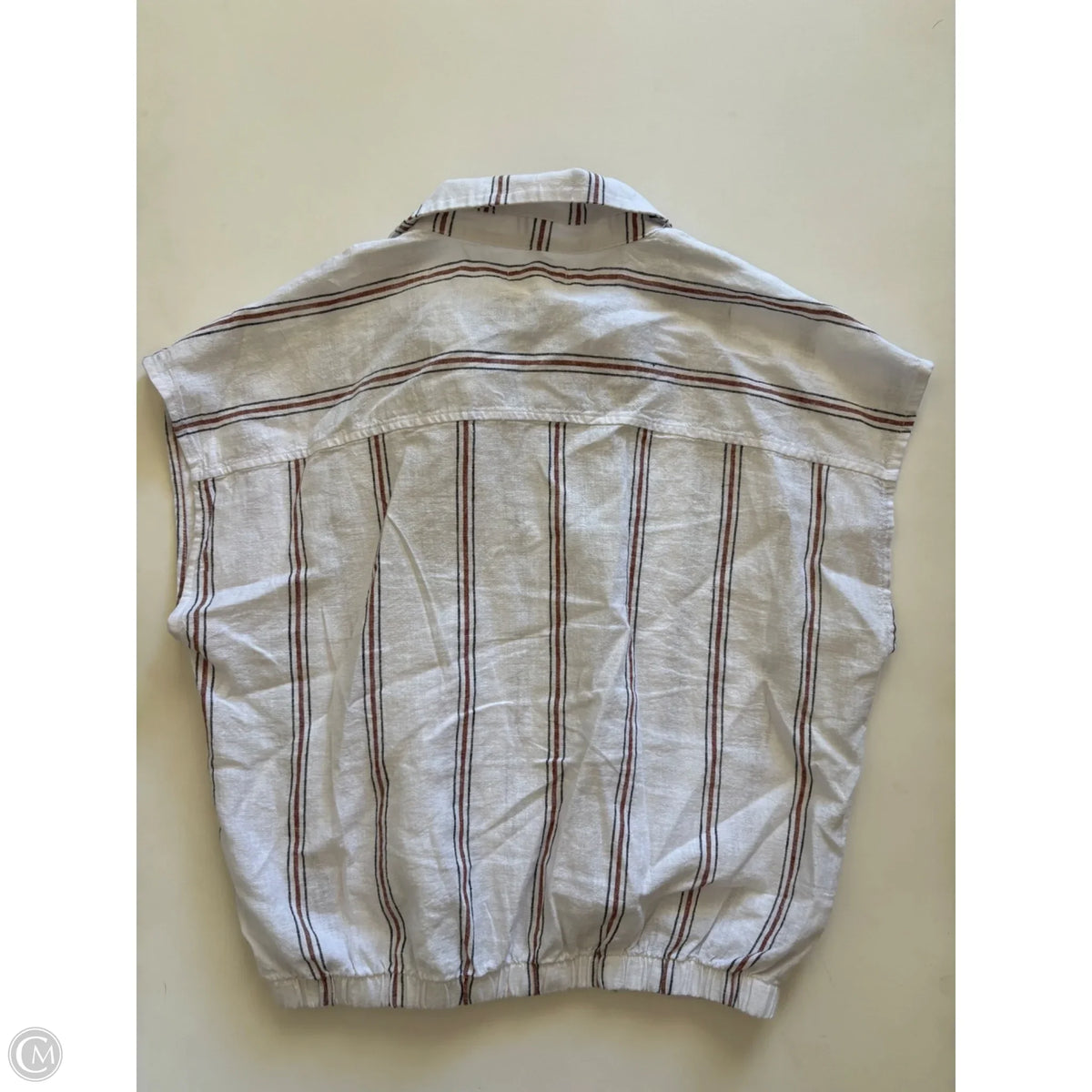 Top Short Sleeve By Lou And Grey In Striped Pattern, Size: S