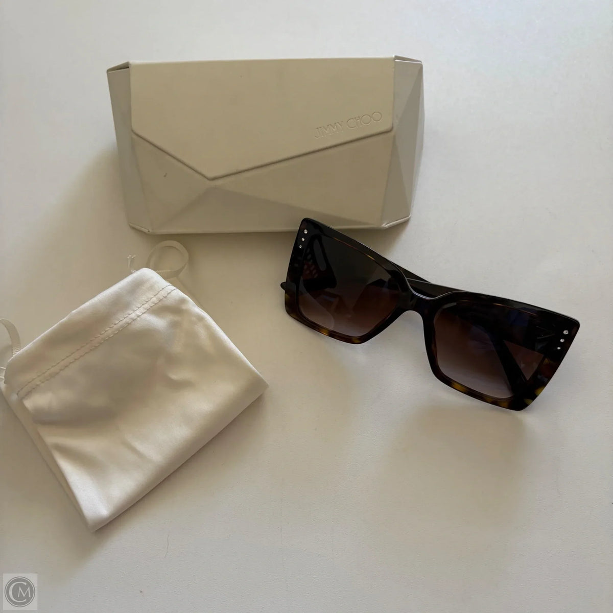 Sunglasses Luxury Designer By Jimmy Choo, Size: Large
