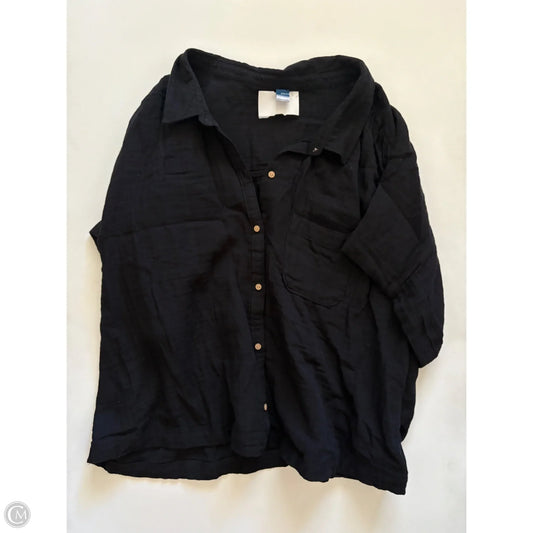 Top Short Sleeve By Old Navy In Black, Size: Xl