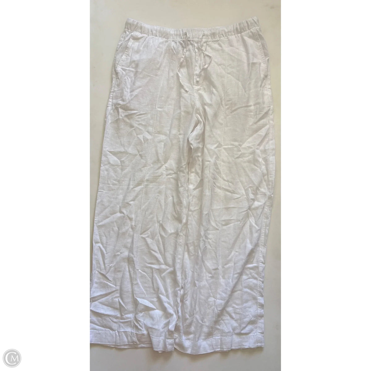 Pants Linen By Gap In White, Size: L