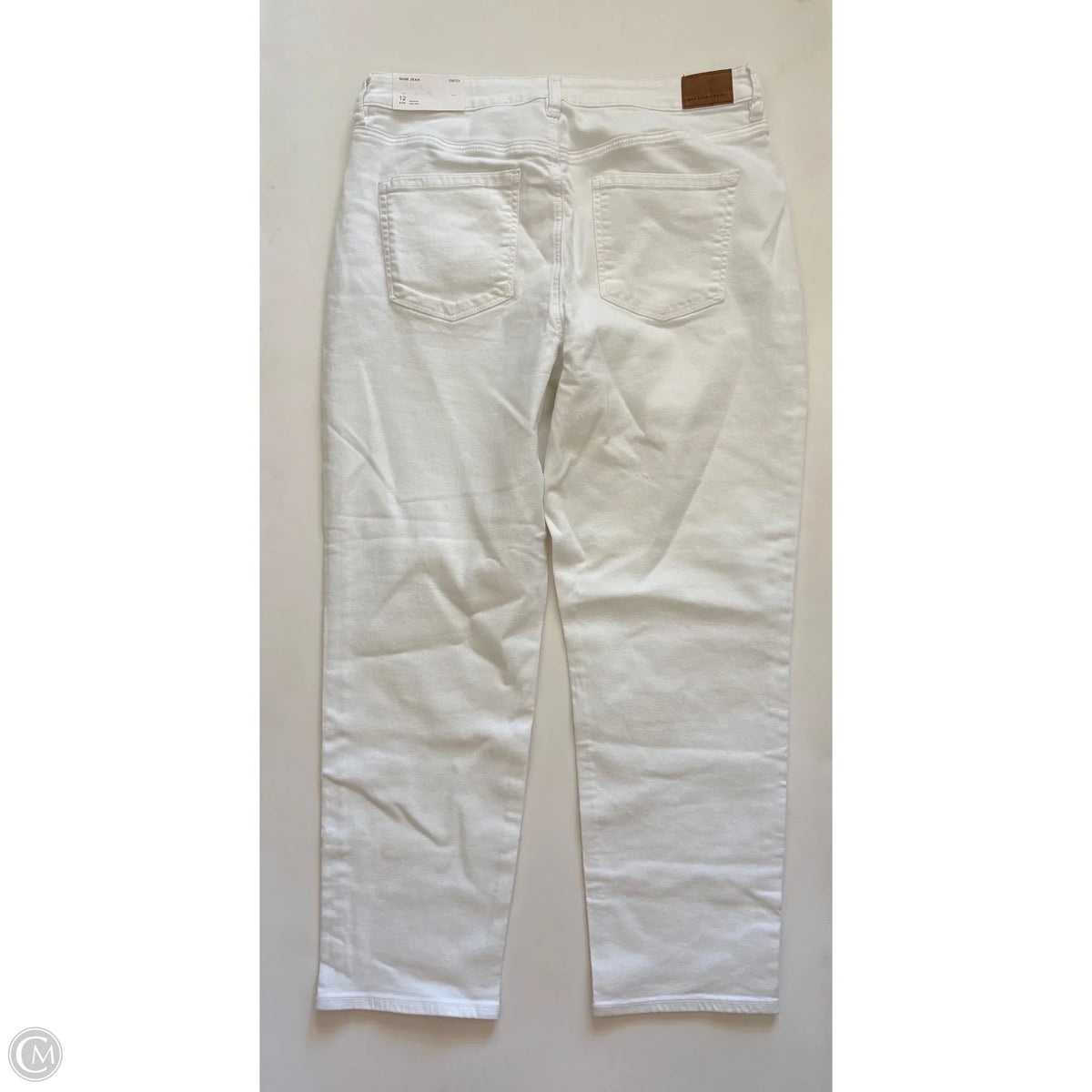 Jeans Straight By American Eagle In White, Size: 12