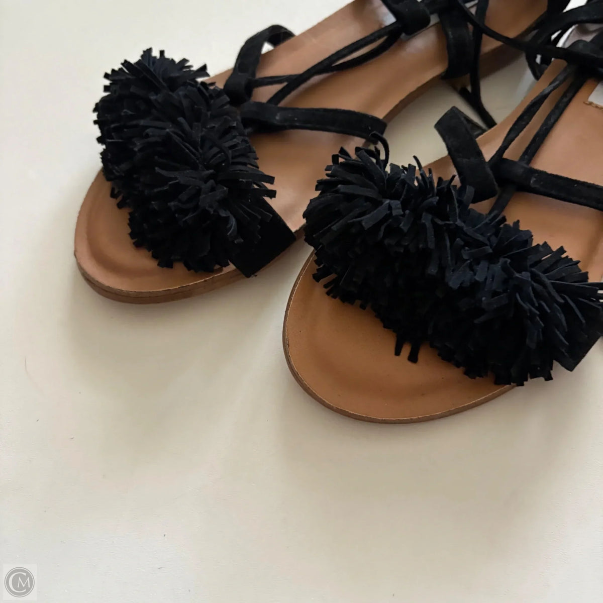 Sandals Flats By Steve Madden In Black, Size: 7