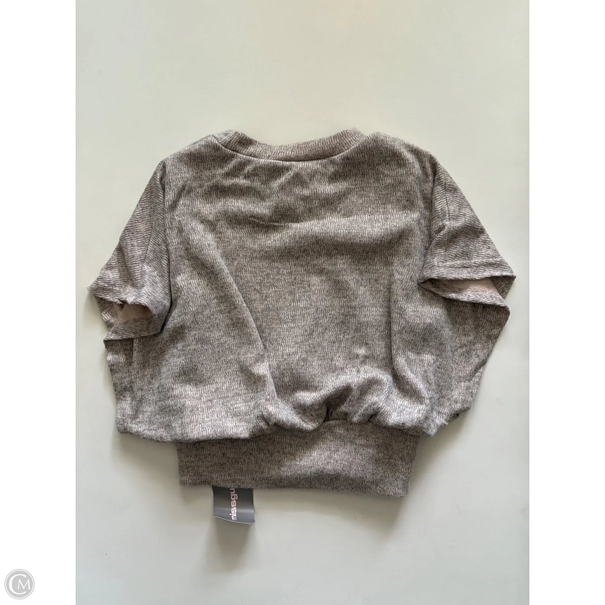 Top Short Sleeve By Missguided In Cream, Size: S