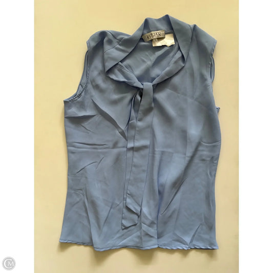 Blouse Sleeveless By Kasper In Blue, Size: M