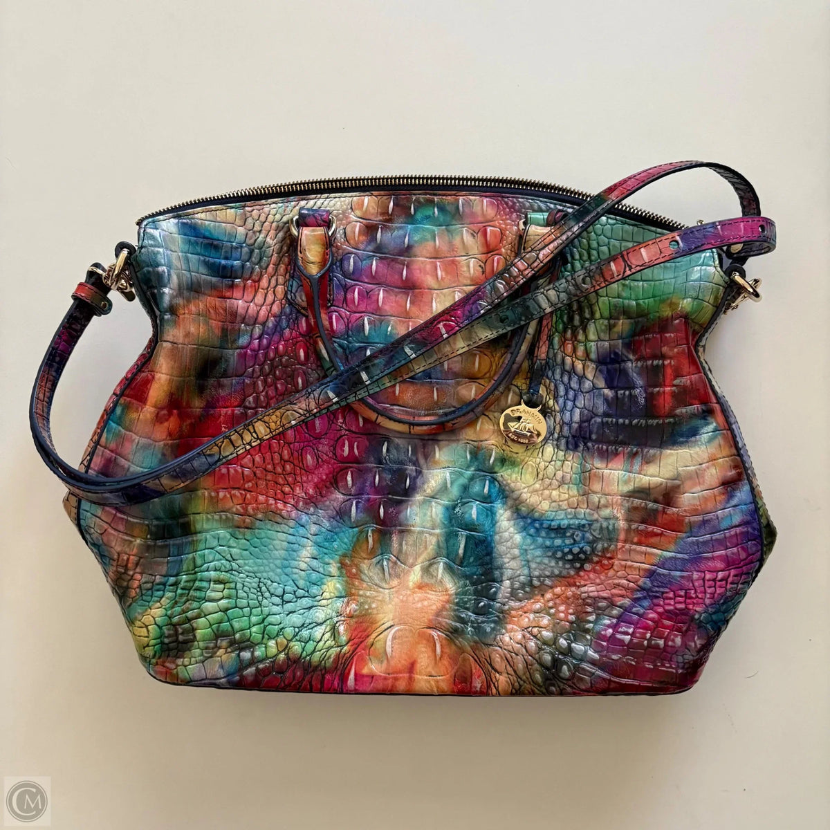 Handbag Designer By Brahmin, Size: Large