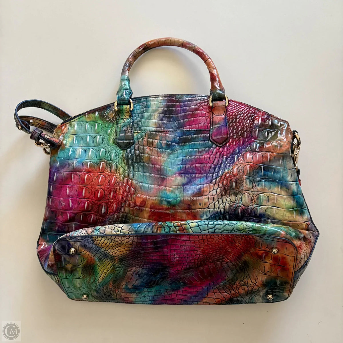 Handbag Designer By Brahmin, Size: Large