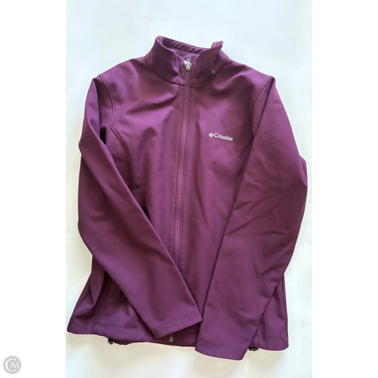 Athletic Jacket By Columbia In Maroon, Size: L