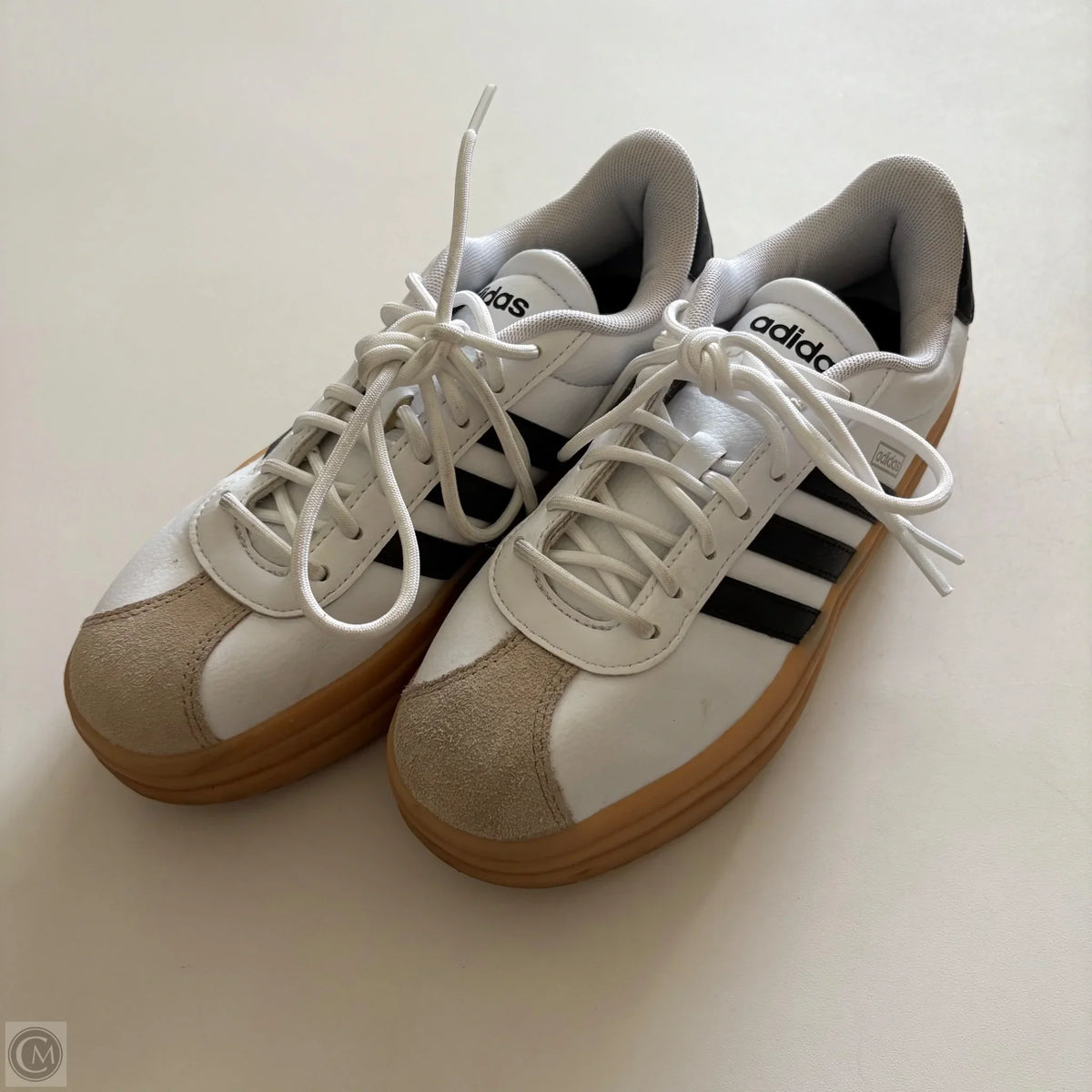 Shoes Athletic By Adidas In White, Size: 6