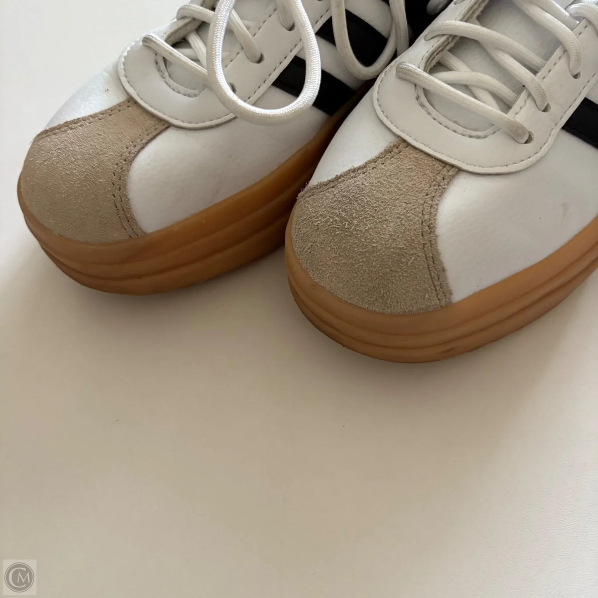 Shoes Athletic By Adidas In White, Size: 6