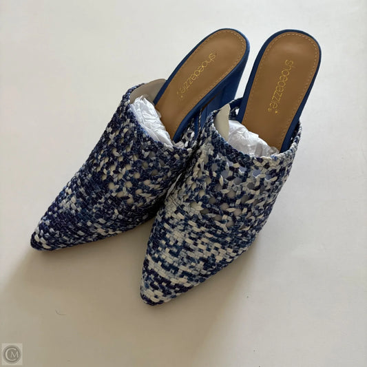 Shoes Heels Block By Shoedazzle In Blue, Size: 11