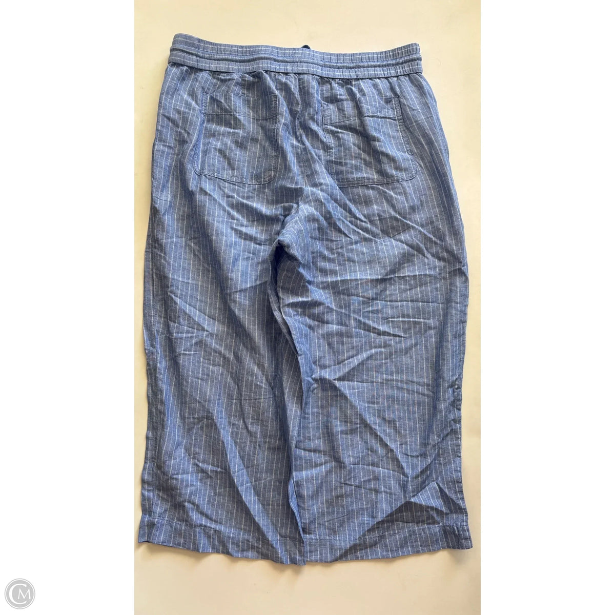 Pants Linen By Talbots In Striped Pattern, Size: L