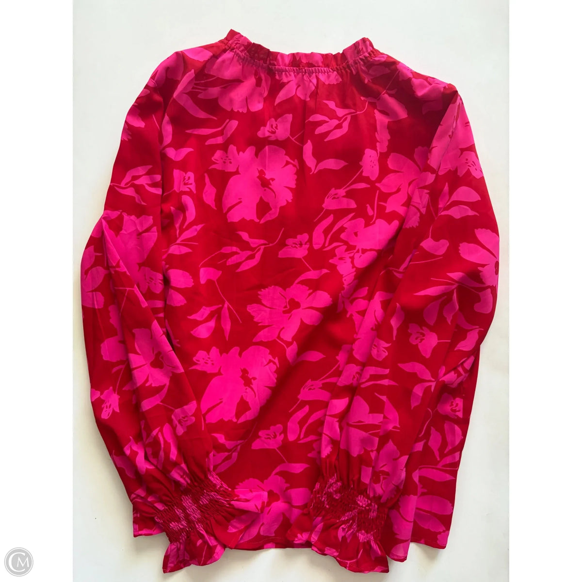Blouse Long Sleeve By Cmc In Red, Size: Xl
