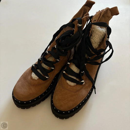 Boots Ankle Flats By Steve Madden In Brown, Size: 6.5