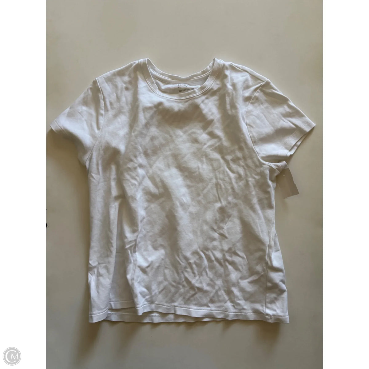 Top Short Sleeve By J. Crew In White, Size: L