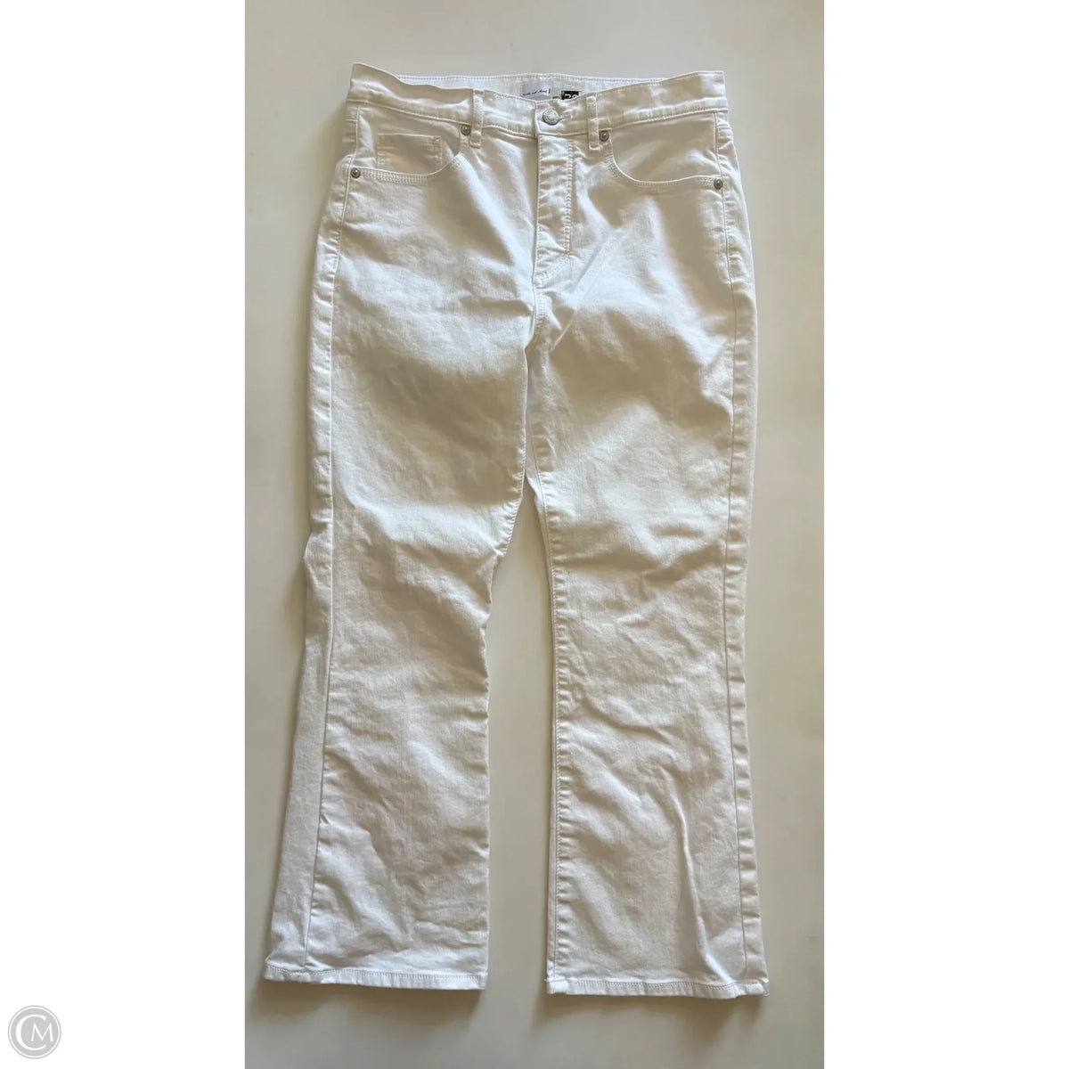 Jeans Straight By Loft In White, Size: 8