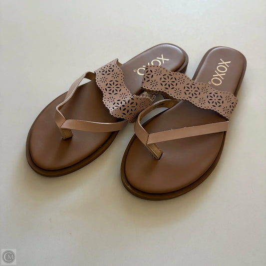 Sandals Flip Flops By Xoxo In Pink, Size: 6