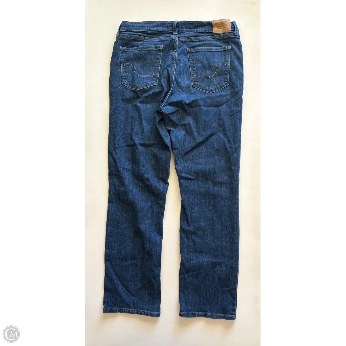 Jeans Straight By Levis In Blue, Size: 12