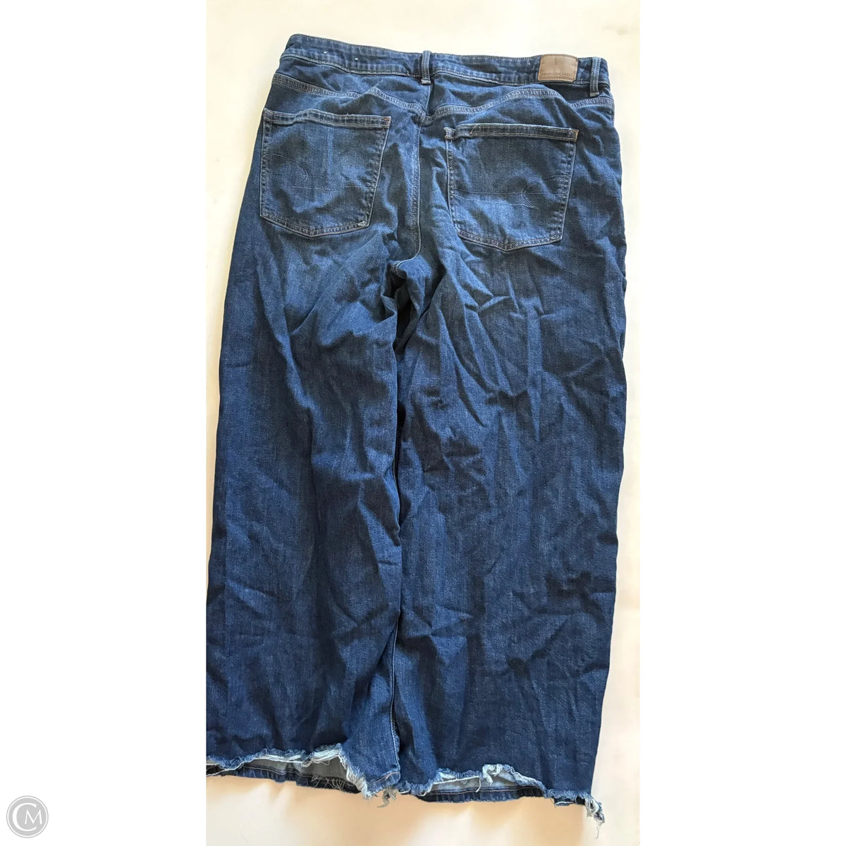 Jeans Straight By American Eagle In Blue, Size: 16