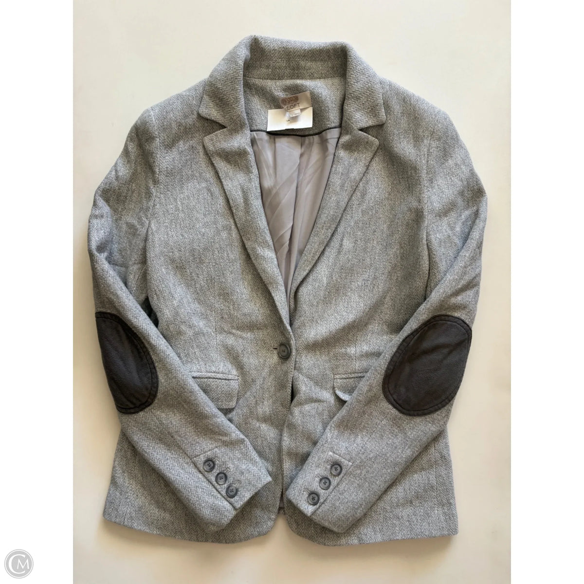 Blazer By Loft In Grey, Size: 4