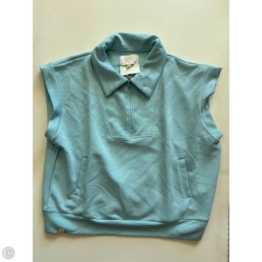 Sweatshirt Collar By Simply Southern In Blue, Size: L