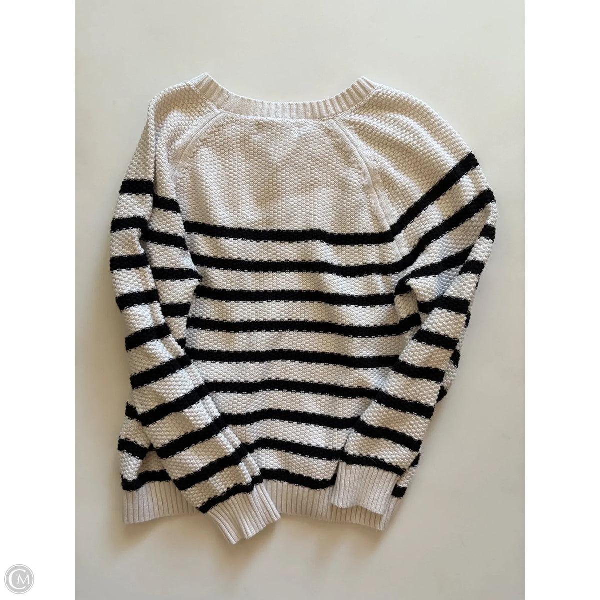 Sweater By Loft In Striped Pattern, Size: L