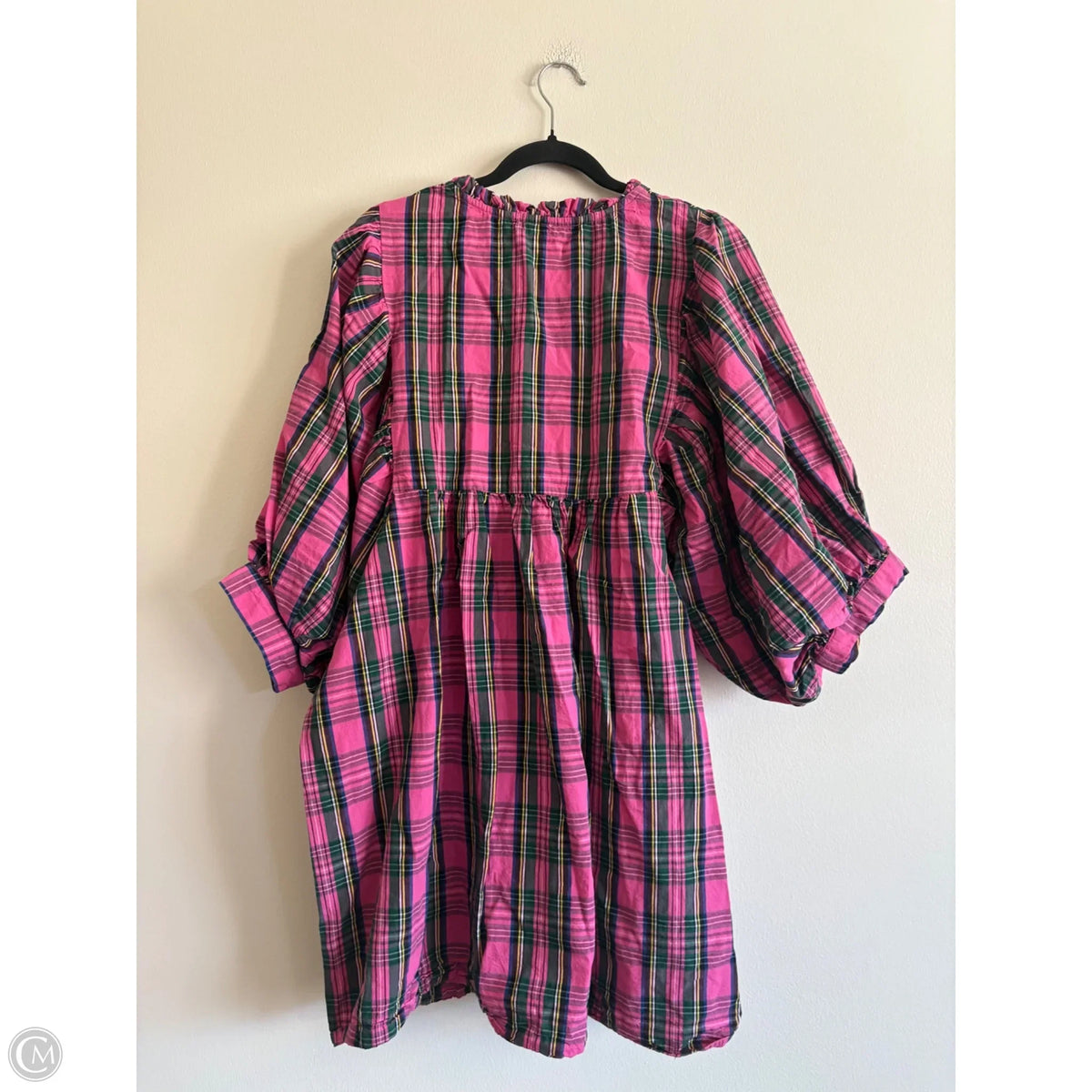 Dress Casual Midi By Mudpie In Plaid Pattern, Size: L